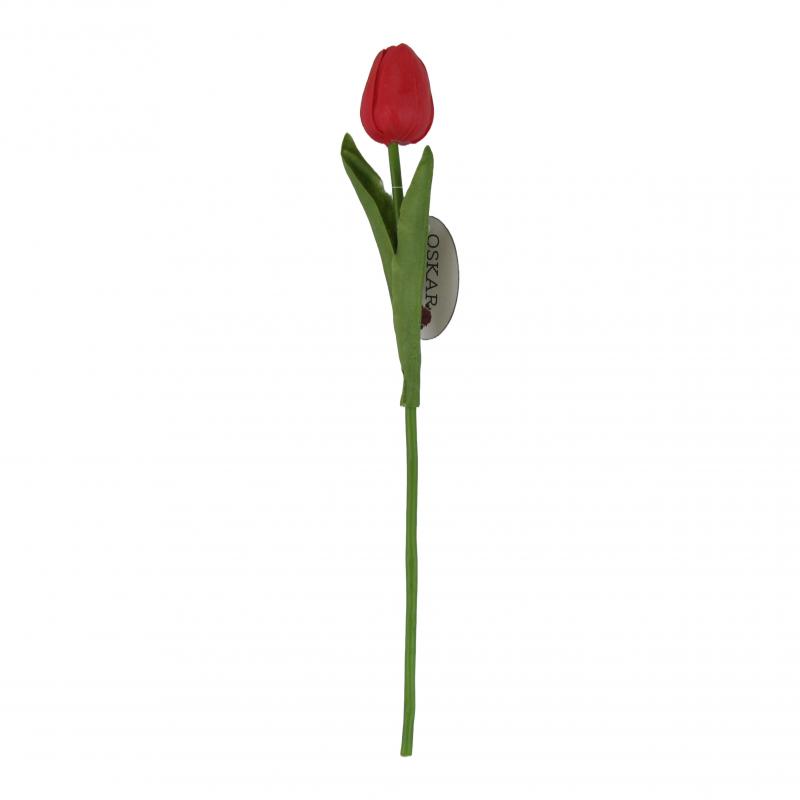 Tulipan gumowany 32cm czerwony